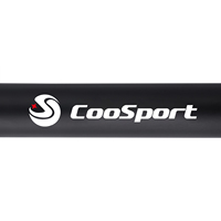 Coosport Durable unisexe 140cm X 30mm acier chromé creux haltère 20KG ensemble aérobie haltérophilie pompe barres colliers à ressort