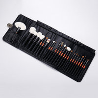 Sac de rangement pliable pour pinceaux de maquillage, 26 pièces, multi-trous, écologique, grande capacité, logo personnalisé, durable, étuis cosmétiques résistants à l'eau