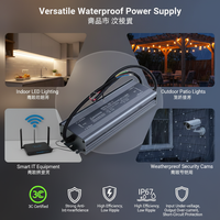 Alimentation à découpage étanche SMPS 12V à double sortie pour LED, usage industriel et équipements d'éclairage