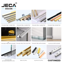 Profilé décoratif en acier inoxydable en forme de U pour carrelage, bande de protection murale pour la décoration intérieure d'hôtels