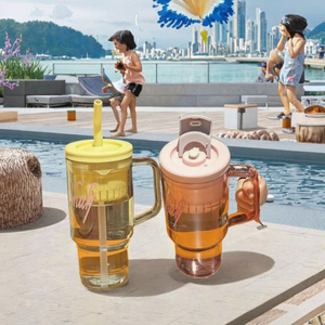 Nouvelle Arrivée Bouteille d'Eau Réutilisable en Plastique Grande Capacité Portable pour Enfants, Idéale Rentrée Scolaire, Lavable au Lave-Vaisselle - Product Image 3