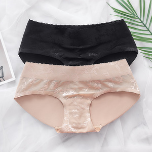 New Design Mid-<strong>waist</strong> Sexy Transparent Silicone <strong>Underwear</strong> Hip <strong>Padded</strong> Buttocks Panties Ladies - Product Image 3