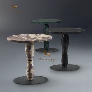 Hotel Bedroom Round Corner Table Furniture Modern Style Villa Living Room Luxury Marble <b>Side</b> - Product Image 3
