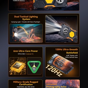 Cubot KINGKONG Power 5สมาร์ทโฟนสุดทนทาน6 + 128GB Android 15 G100 CPU 64MP หลักมือถือ15300mAh - Product Image 4