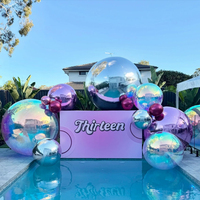Ballons gonflables décoratifs en PVC, ballons miroir gonflables métalliques, ballons brillants géants, ballons miroir gonflables géants pour les fêtes et les événements
