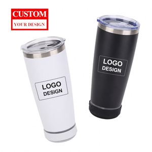 Factory Custom Car Cup with Engraving 20oz Drink <b>Bottles</b> Stainless Steel Coffee Mug Thermos Cup with Bluetooth Speaker - Product Image 1
