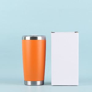 20oz Wide Mouth Vacuum Car Tumbler Stainless Steel Cold <b>Beer</b> Juice Drink Mug - Product Image 1