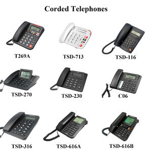 Vorwahl Wählen Zurück Anzeigen NEUER Total-Eingangs anrufe Filter Lokaler Code DTMF/FSK-kompatibles kabel gebundenes Telefon - Product Image 6