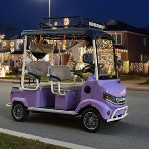 Voiture de golf électrique HLD fabriquée en Chine avec <span class=keywords><strong>pare</strong></span>-<span class=keywords><strong>brise</strong></span> avant et galerie de toit, 4 passagers, navette de villégiature, quadricycle électrique - Product Image 3