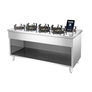 Bảng điều khiển cảm ứng thương mại nồi đất sét thép không gỉ 6 đầu đốt bếp gas đa đầu nồi hầm gà Nồi cơm máy - Product Image 3