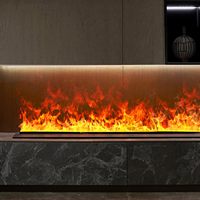 Chimenea de Vapor 3D con Control Remoto y Táctil, Chimenea de Vapor Segura sin Humo para el Hogar y Diseño de Interiores Comerciales