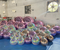 Ballons gonflables géants en PVC pour événements, mariages, décorations gonflables, sphères miroir pour fêtes