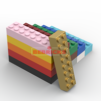BEBRICKS Série de pièces de construction 3007 Plaque 2x8 Blocs de construction Jouet Pièce de base MOC Ensemble de plaques pour garçons et filles Créer