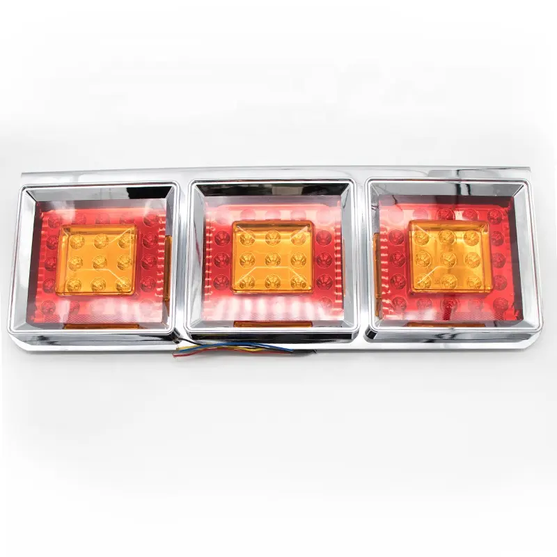 Waterproof LED Truck Lorry Combination Indicator Stop Tail Lamp Rear Lighting With Bracket
