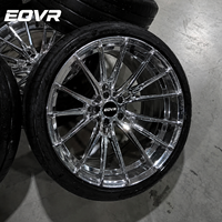 Rines Cromados Cóncavos de Lujo Forjados a Medida para Audi RS6, BMW, Mercedes Gtr, 5x114.3, 5x120, 5x112, 18, 19, 20, 21, 22 Pulgadas