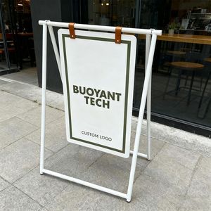Tùy Chỉnh Kim Loại Một Khung Đứng Vỉa Hè Dấu Hiệu Bánh Sandwich Board Đu Biển Hiệu Ngoài Trời Quán Cà Phê Ký Một Khung Vỉa Hè Dấu Hiệu - Product Image 3