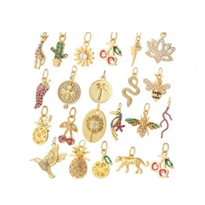 Pendentifs de bijoux ZYO : Breloques mignonnes cerise et abeille pour la fabrication de bijoux, animaux, plantes, serpent, boucles d'oreilles, colliers, bracelets DIY - Product Image 1