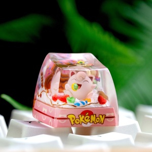 Keycap artisanal en résine imprimé en 3D Pokémon Jigglypuff, usinage CNC, pour clavier mécanique - Product Image 4