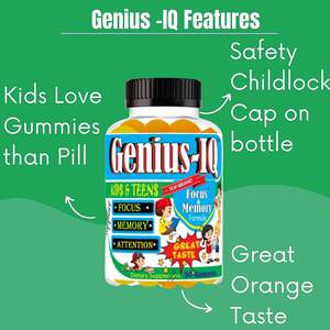 100% hữu cơ trẻ em Iq Gummy tập trung bổ sung hỗ trợ khỏe mạnh chức năng não chất lỏng tập trung vitamin cho trẻ em - Product Image 2