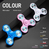 Nouvel Arrivage Fidget Spinner en Alliage d'Aluminium et Acier Inoxydable, avec Contrepoids Rotatif, Anti-Stress pour Adultes