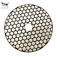 Disque de polissage à la résine sèche, diamanté, souple et efficace LITTLE ANT 150 mm (6 pouces) pour le polissage des comptoirs en pierre synthétique de quartz