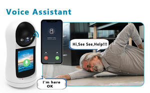 Cámara de seguridad de alta calidad Cámara de videollamada bidireccional Cámara de 3MP Detección de movimiento Almacenamiento de tarjeta TF Visión nocturna Asistente de voz - Product Image 5