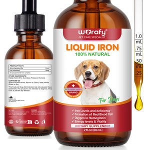 WORAFY apoya los glóbulos rojos y la hemoglobina, gotas de suplemento de hierro líquido para perros, gotas de hierro para soporte energético - Product Image 2