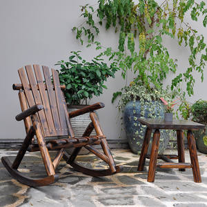 <span class=keywords><strong>Fauteuil</strong></span> <span class=keywords><strong>à</strong></span> <span class=keywords><strong>bascule</strong></span> Adirondack en bois massif traditionnel confortable <span class=keywords><strong>à</strong></span> monter soi-même pour <span class=keywords><strong>la</strong></span> cour, le jardin, <span class=keywords><strong>la</strong></span> terrasse extérieure, le salon, <span class=keywords><strong>la</strong></span> villa - Product Image 1