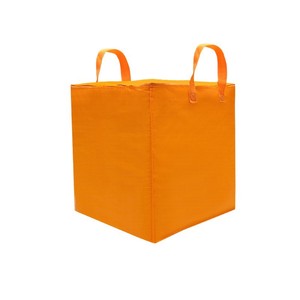 Orange Insulated Cooler <b>Bag</b> Waterproof Food <b>Storage</b> <b>Bag</b> Zipper Closure <b>Large</b> Capacity for Picnic Catering Delivery - Product Image 1