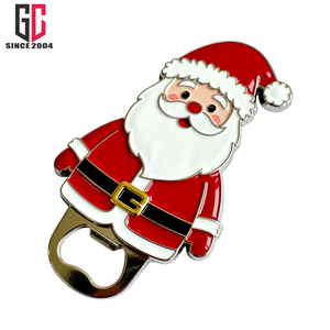 12 tahun pabrik kustom Logo logam Natal seng logam campuran pembuka botol desain Santa untuk pesta Natal hadiah promosi - Product Image 2