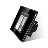 Automatisation de système de maison intelligente de haute qualité 1 gang LCD gradateur tactile interrupteur d'éclairage intelligent Tuya WIFI Zigbee voix Google Home Alexa