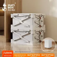 Boîte de rangement pliable en plastique anti-moisissure et anti-humidité grande capacité pour fourmis
