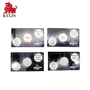 Holográfico plata rayar etiqueta tarjetas diseñado para crear su propio cero-Tarjetas de rifas ¿juegos, etc? - Product Image 4