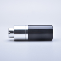 Emballage de bouteille de vaporisateur sans air de brume de tête de sérum de peau de lotion d'argent de 15ml 30ml 50ml, bouteille de pompe sans air de torsion cosmétique d'ABS PP PE