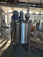 HUNDOM Mélangeur de liquide et de poudre à chauffage électrique à double enveloppe avec réservoir de mélange de pâte agitateur
