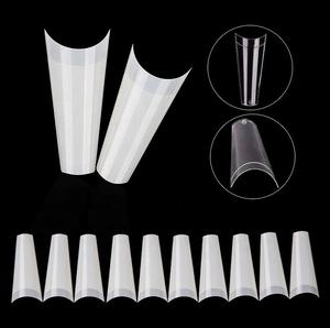 500 pièces faux ongles Art conseils français naturel Transparent cercueil faux ongles conseils acrylique UV Gel vernis à ongles XL <span class=keywords><strong>manucure</strong></span> - Product Image 3