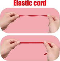 Bande élastique plate rouge bordeaux de 6 mm (1/4 pouce) de 55 yards, très résistante et extensible, pour la couture de pantalons, vêtements, bandeaux pour cheveux et projets de bricolage