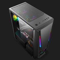White Micro ATX CPU RGB Table PC Gaming Computer Cases & Towers Desktop Cover case