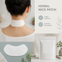Parche de Moxibustión para Cuello con Artemisia y Moxa, Autoadhesivo, de Tela No Tejida, Calentador, para Cuidado Diario del Cuello y Hombros