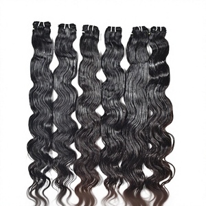100% <b>Cheap</b> Cuticle Aligned Wholesale Single Donor Natural Color Vietnamese Raw Body Wave Bundle 100g Women Human Hair <b>Extensions</b> - Product Image 1