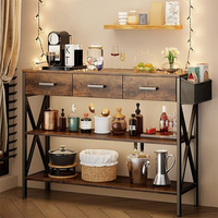 Table console simple moderne moins d'espace Table de salon Console déplacer Table console en bois pratique