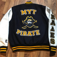 Veste universitaire personnalisée pour homme et femme, corps en laine, manches en cuir véritable, broderie chenille, veste de baseball streetwear