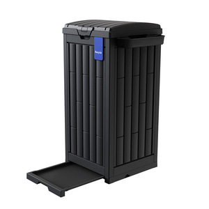 Hấp Dẫn Màu Nâu Thiết Kế Hiện Đại Vườn Nhà Gala Thùng Rác Có Thể Ngoài Trời Hộp Rác Dễ Dàng Làm Sạch Thùng Rác Có Thể Cho Sân Hiên - Product Image 6