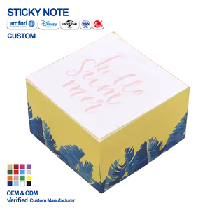 Yalong Bán Buôn Tái Chế 76*76Mm Tùy Chỉnh <span class=keywords><strong>Cube</strong></span> Chú Ý Chú Ý Với <span class=keywords><strong>Pallet</strong></span> Bằng Gỗ Khuyến Mại Bù Đắp Vật Liệu Giấy Memo Pad - Product Image 1