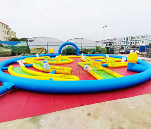 Campo de Juego Deportivo de Carnaval, Brincolín Interactivo para Adultos, Campo de Golf Inflable <span class=keywords><strong>Mini</strong></span> de 9 Hoyos - Product Image 6