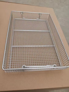 Panier en fil d'acier inoxydable ventilé pour laboratoire pharmaceutique et procédés de nettoyage par ultrasons - Product Image 4