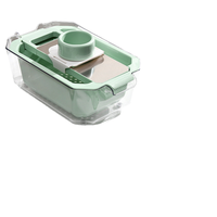 9 In 1 Handheld Groentesnijder Fruitsnijder Met Container & Zeef Roestvrijstalen Keukengereedschap 2025 Nieuw