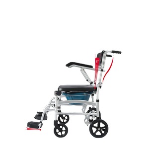 Silla de Ducha Plegable con Ruedas y Reposabrazos de Aleación de Aluminio, Capacidad de 150 kg, Equipo de Seguridad para Baño - Product Image 5