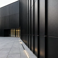 Mur-rideau vertical en aluminium sur mesure, découpe laser 3D, étanche, résistant à la corrosion, protection de la vie privée