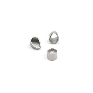 Cierre Irregular de Acero Inoxidable para Fabricación de Joyas, Color Plata y Oro, Conector para Colgantes DIY, Componente de Joyería Anno - Product Image 3